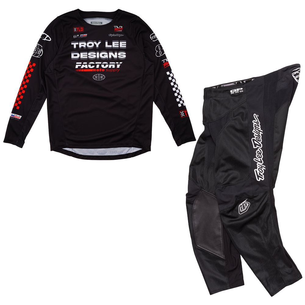 Troy Lee Designs Spring 2025 MX Combo Kit GP PRO Youth Factory Black